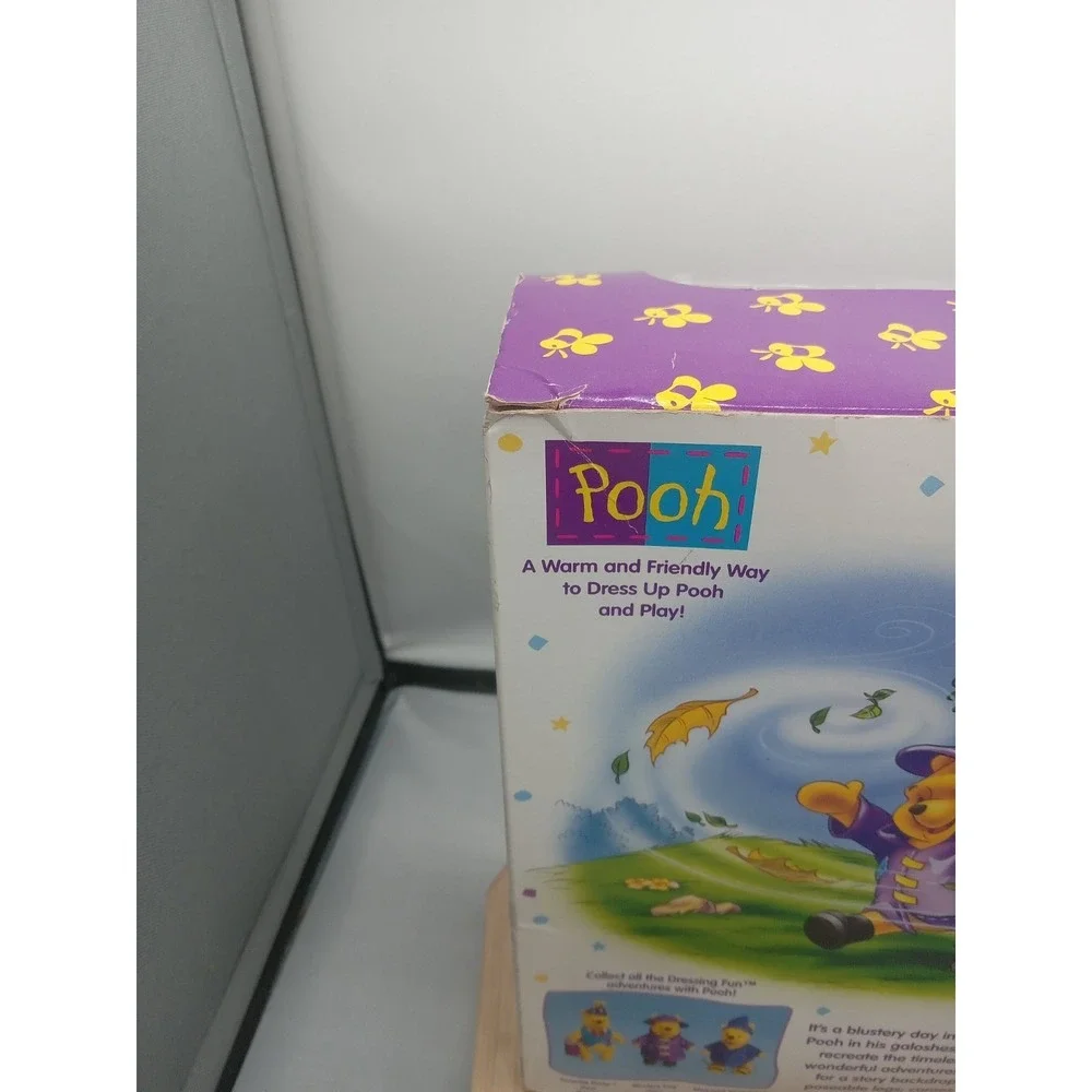 Vintage Mattel 1998 Disney Winnie The Pooh Purple Rain‎ Coat Stuffed Animal 7
